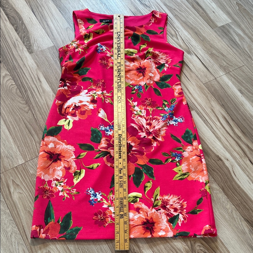 Alyx Vibrant Floral Midi Dress - Pink floral size 10 - Picture 7 of 7